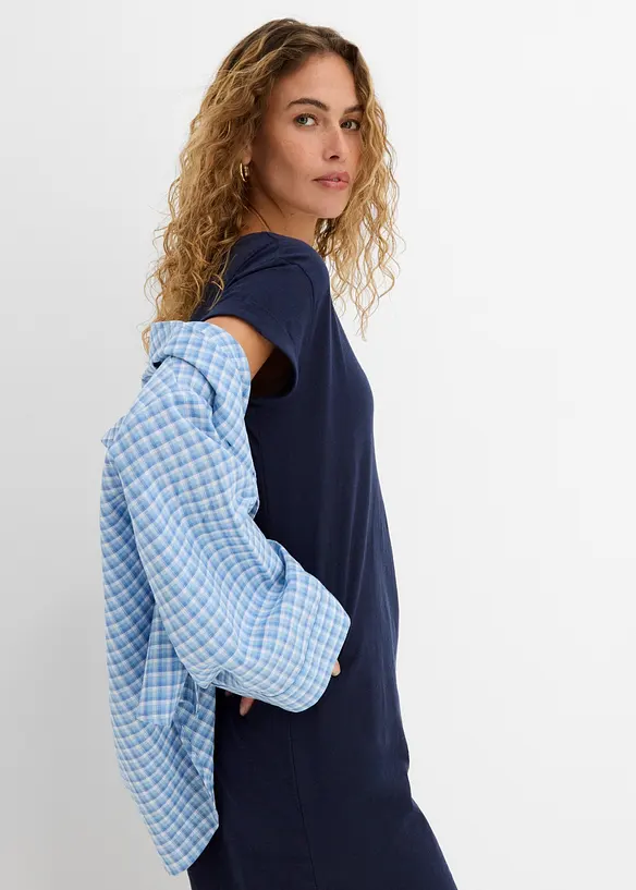 Jerseykl&auml;nning i ekologisk bomull, bonprix