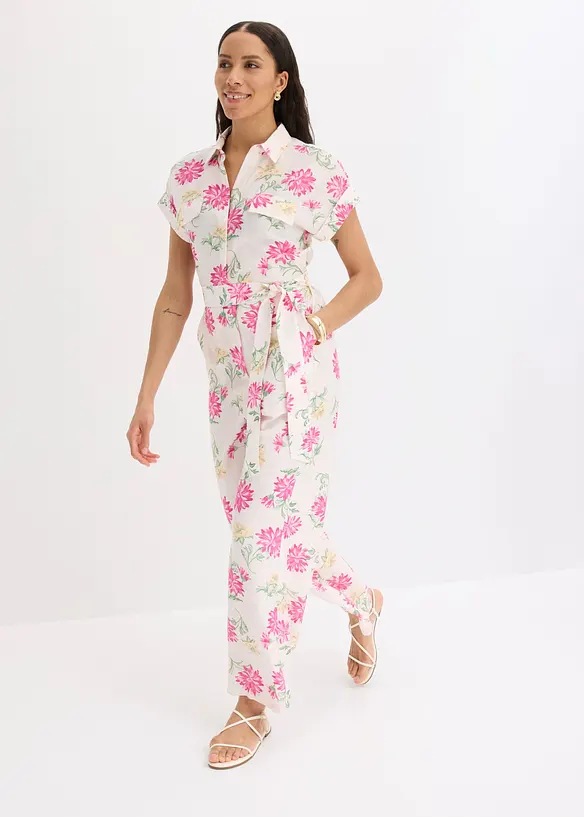 Jumpsuit i f&ouml;ljsam viskosmix, bonprix