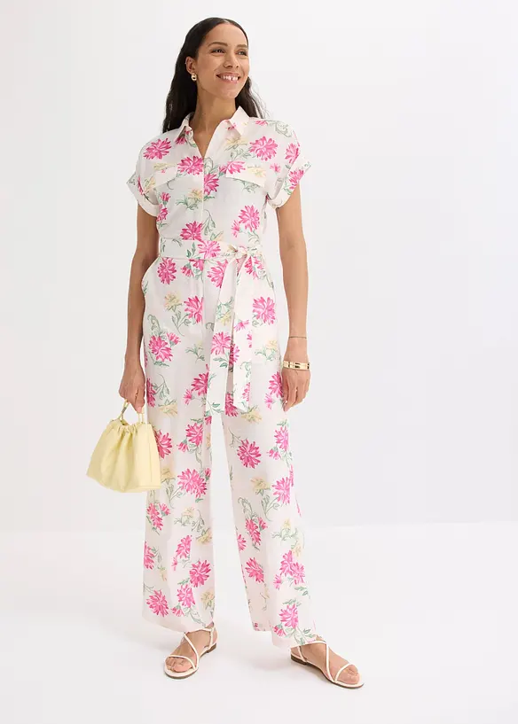 Jumpsuit i f&ouml;ljsam viskosmix, bonprix