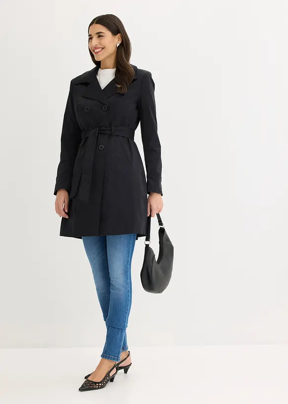 Trenchcoat av bomull, bonprix