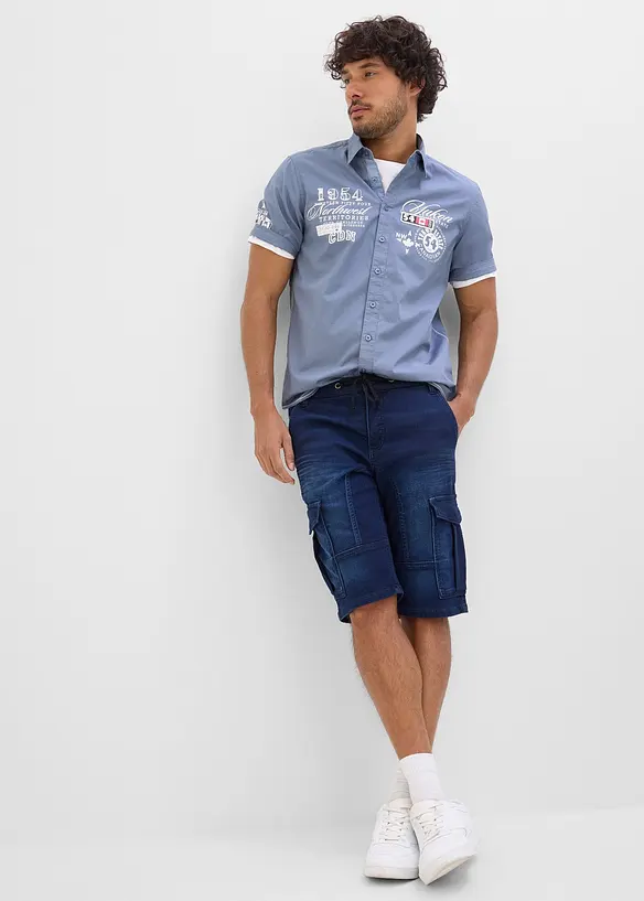 Kort&auml;rmad skjorta, Slim Fit, bonprix
