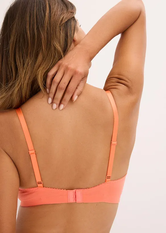 BH i bomull utan bygel  (3-pack), bonprix