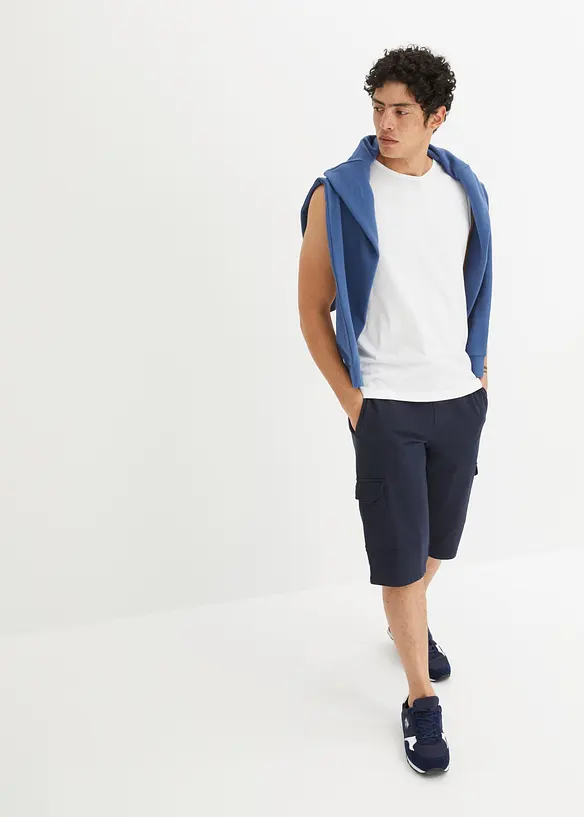 Trik&aring;shorts i cargostil med ekologisk bomull, bonprix