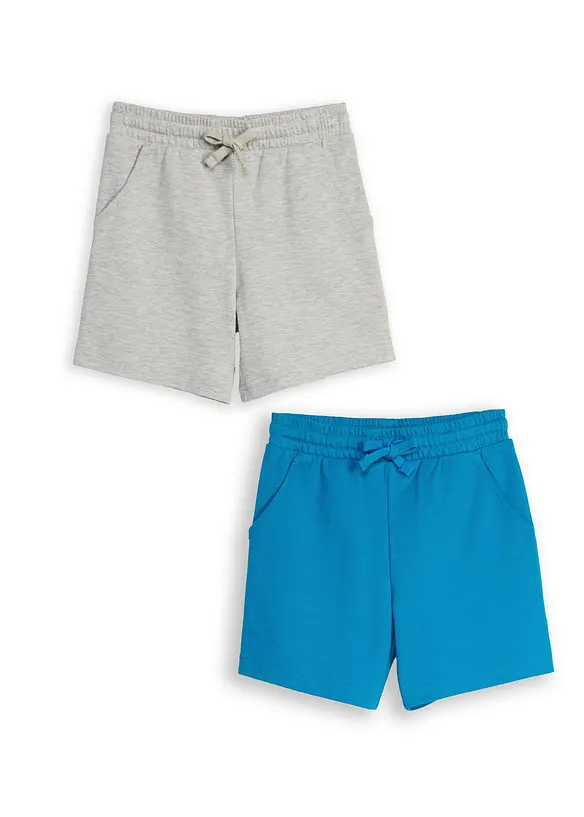 Jerseyshorts (2-pack) av ren bomull, bonprix