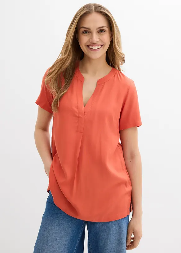 L&aring;ng tunika i h&aring;llbar viskos, bonprix