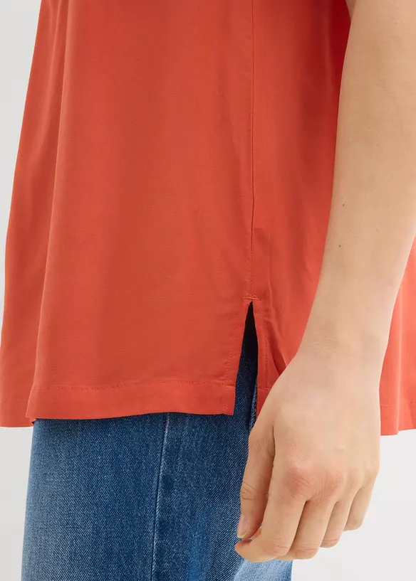 L&aring;ng tunika i h&aring;llbar viskos, bonprix