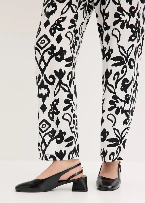 Vid byxa i b&ouml;ljande viskos, bonprix