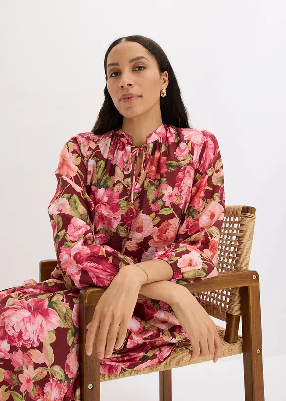 Midikl&auml;nning av mjuk viskosmix, bonprix