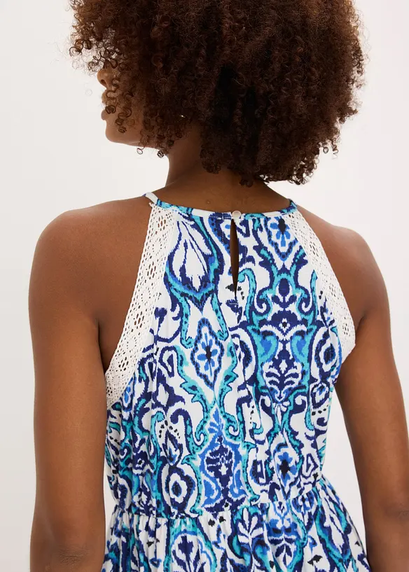 Mellanl&aring;ng kl&auml;nning med spets, bonprix