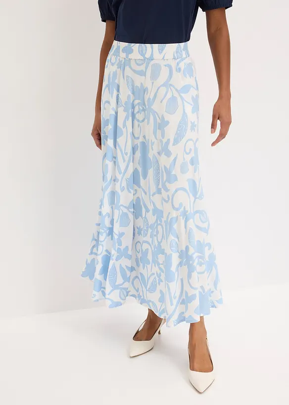 Maxikjol i f&ouml;ljsam viskos, bonprix