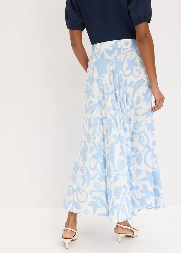 Maxikjol i f&ouml;ljsam viskos, bonprix