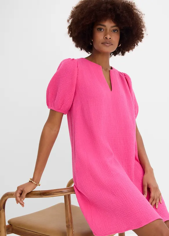 Kort muslinkl&auml;nning, bonprix