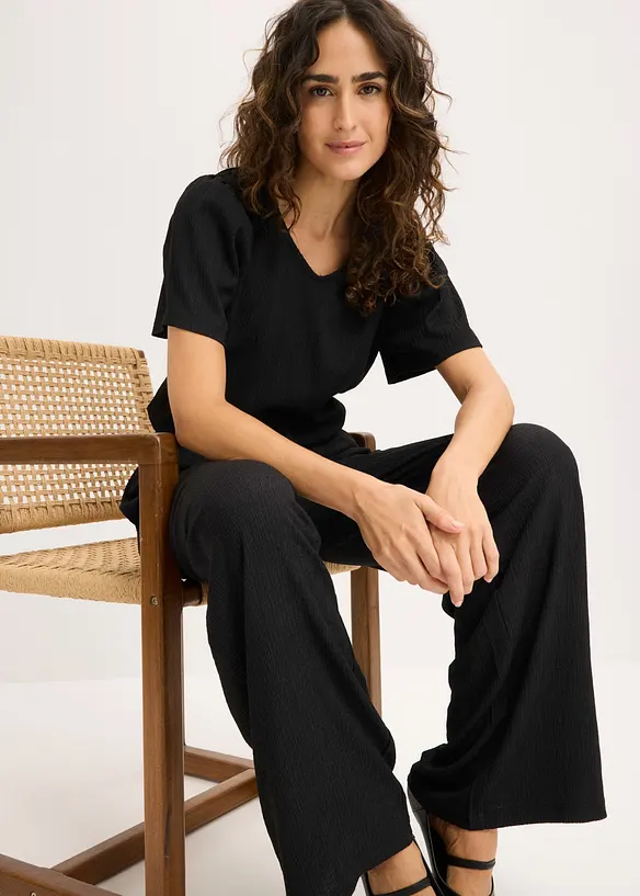 Topp i kr&auml;pp med struktur, bonprix