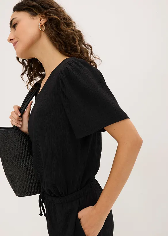 Topp i kr&auml;pp med struktur, bonprix