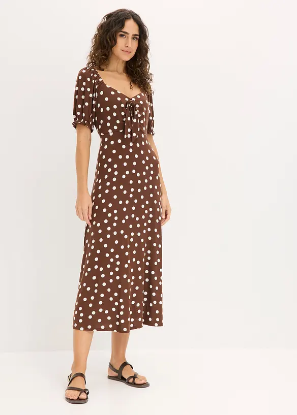 Mellanl&aring;ng kl&auml;nning i viskosmix, bonprix