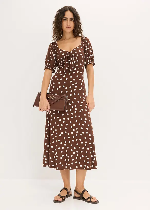 Mellanl&aring;ng kl&auml;nning i viskosmix, bonprix