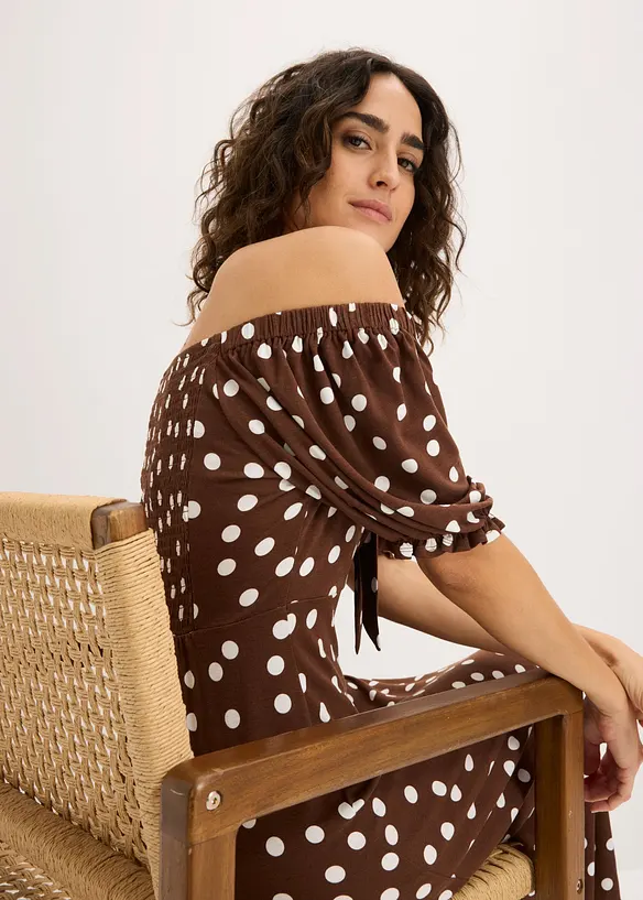 Mellanl&aring;ng kl&auml;nning i viskosmix, bonprix