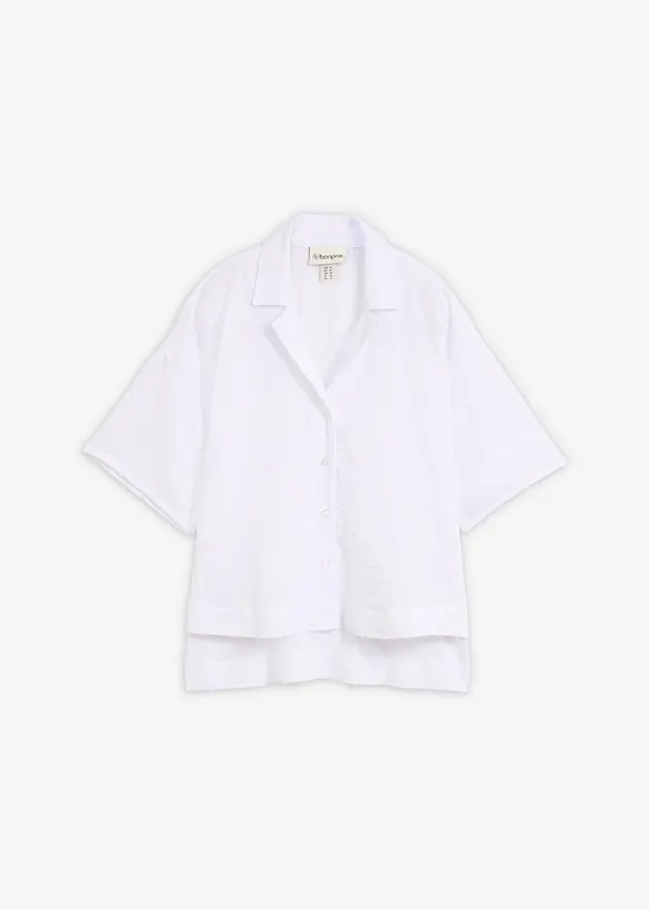 Skjortblus i oversizemodell, bonprix