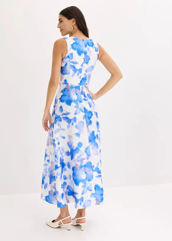 Kl&auml;nning av glansig satin, bonprix