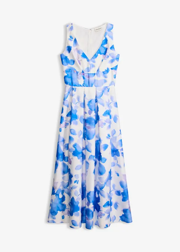 Kl&auml;nning av glansig satin, bonprix