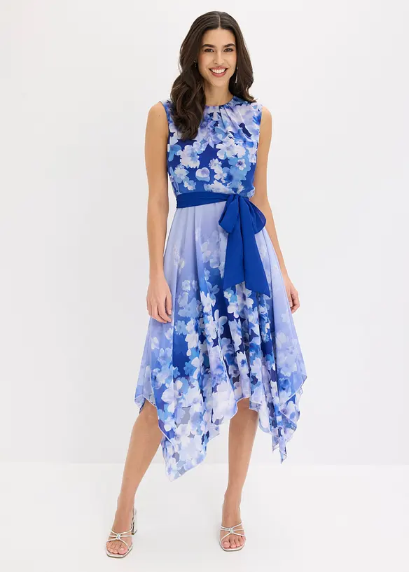 Chiffongkl&auml;nning med flikig nederkant och knytband, bonprix