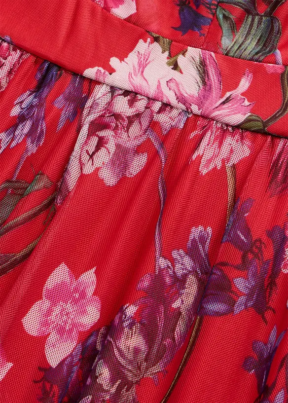 Maxikl&auml;nning i uts&ouml;kt tyll, med smala axelband, bonprix