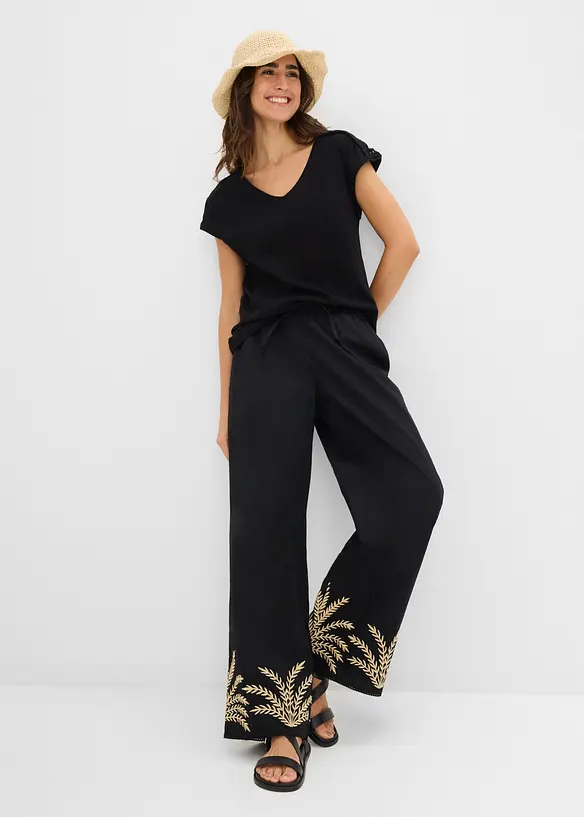 Topp med virkad inf&auml;llning, bonprix