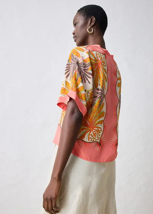 Blustunika med sidenandel, bonprix