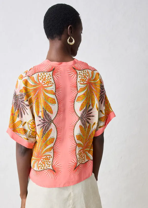 Blustunika med sidenandel, bonprix