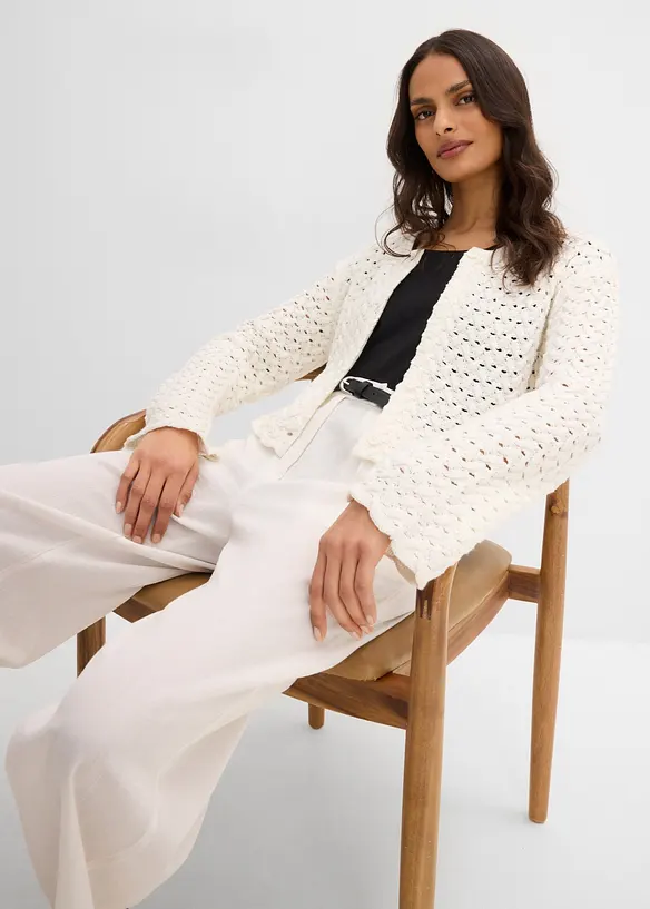 H&aring;lm&ouml;nstrad cardigan, bonprix