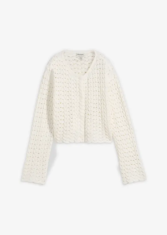 H&aring;lm&ouml;nstrad cardigan, bonprix