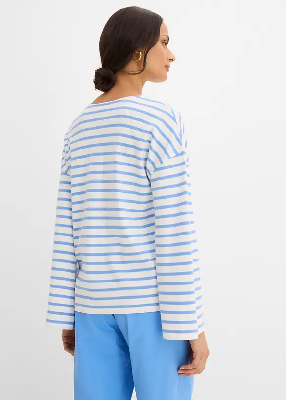 L&aring;ng&auml;rmad topp i ekologisk bomull, bonprix