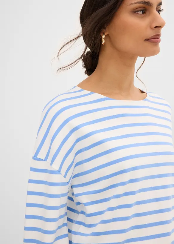 L&aring;ng&auml;rmad topp i ekologisk bomull, bonprix