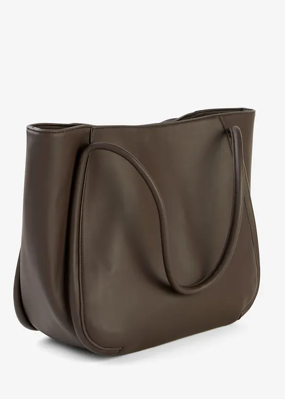 Shoppingv&auml;ska med runda passpoaler och stor innerficka, bonprix