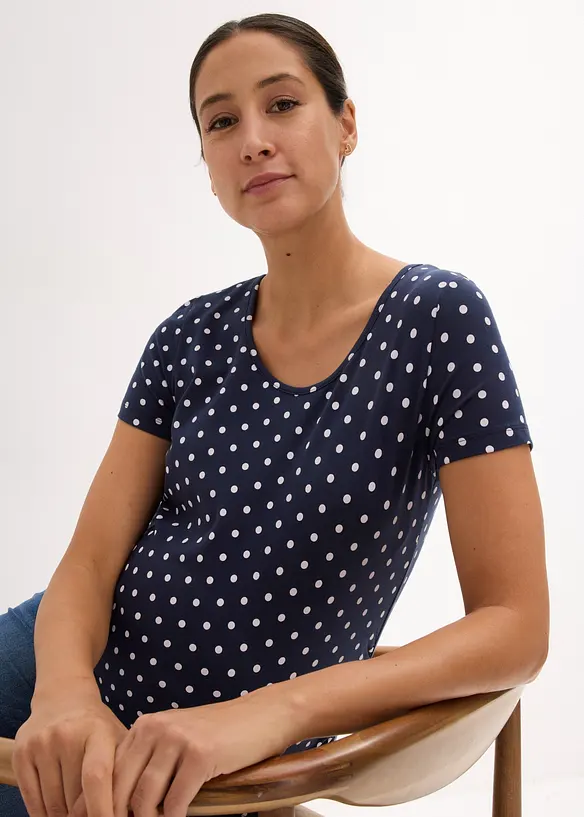 Prickig mammatopp i ekologisk bomull (2-pack), bonprix