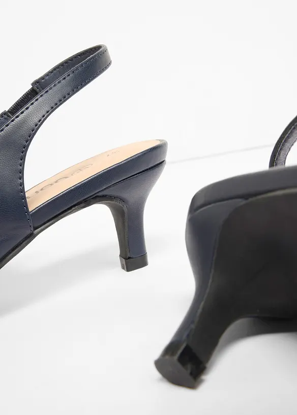 Slingbackpumps med smal klack, bonprix