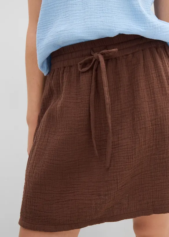 Byxkjol av bomullsmuslin, bonprix