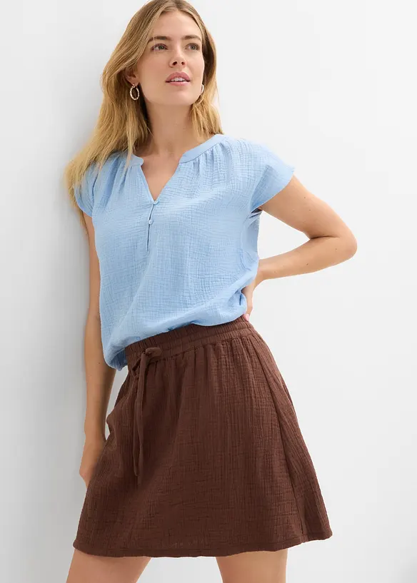 Byxkjol av bomullsmuslin, bonprix