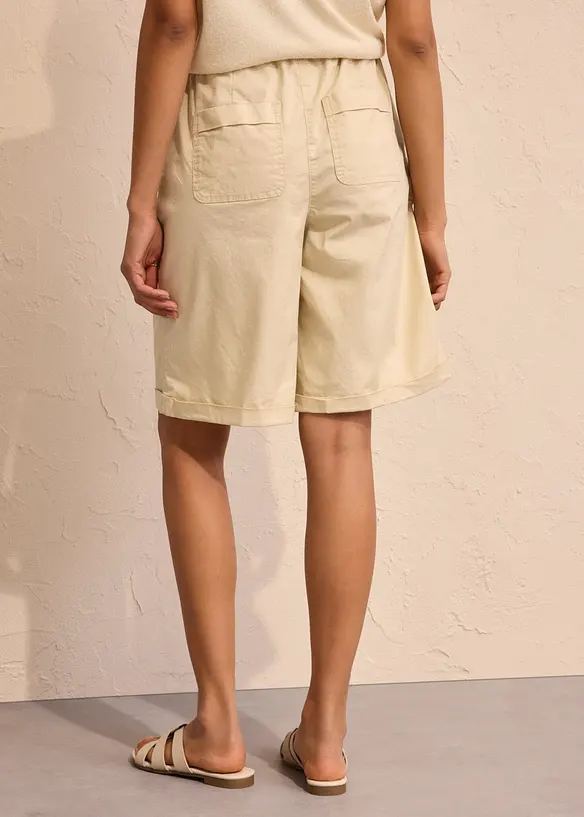 Papertouch-shorts av bomull, bonprix
