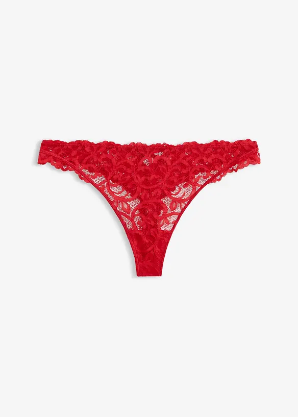 Stringtrosa av mjuk spets, bonprix