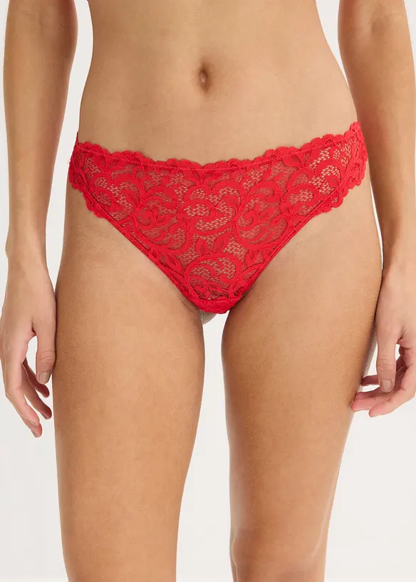 Stringtrosa av mjuk spets, bonprix