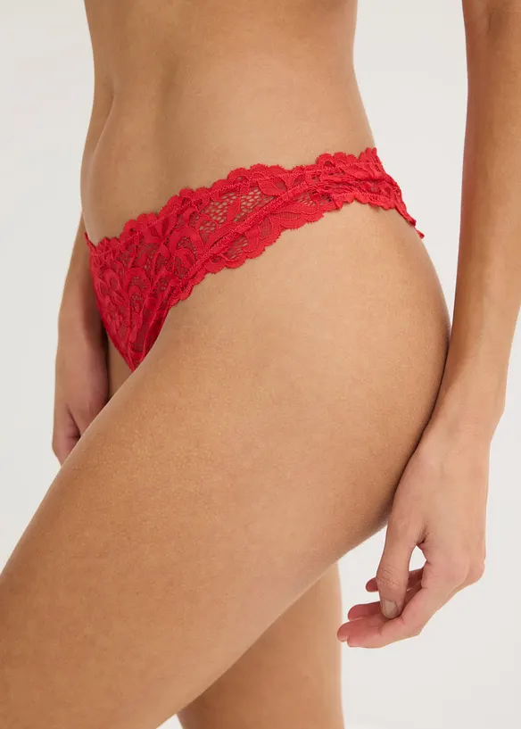 Stringtrosa av mjuk spets, bonprix