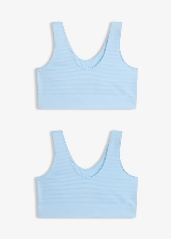 S&ouml;ml&ouml;s BH-topp fr&aring;n Feel Comfort (2-pack), bonprix