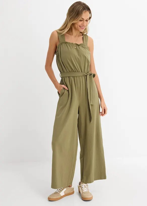 Jerseyjumpsuit av bomullsmix, bonprix