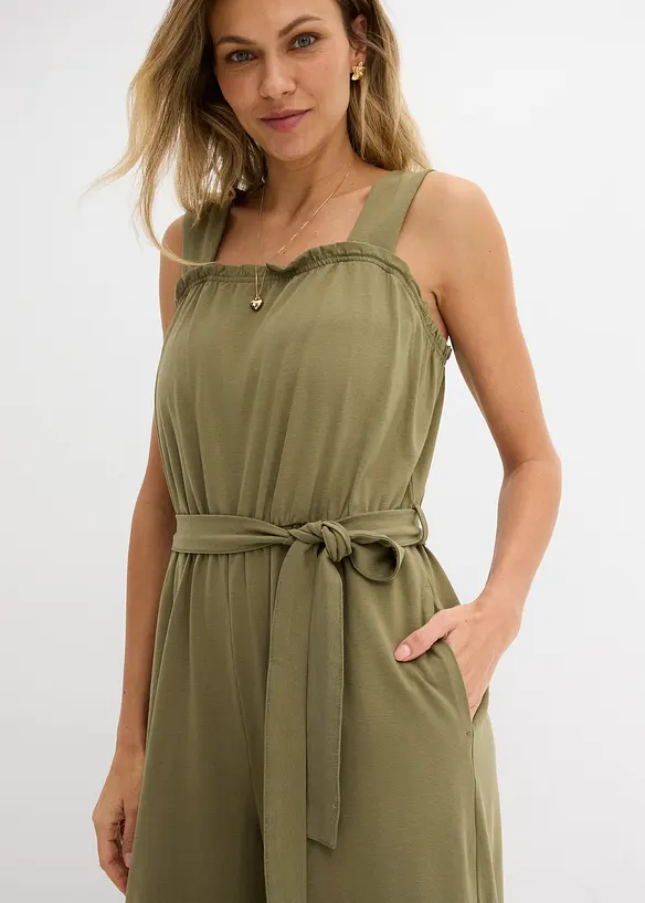 Jerseyjumpsuit av bomullsmix, bonprix