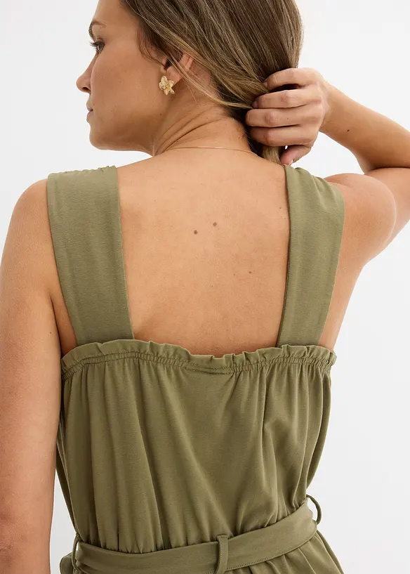 Jerseyjumpsuit av bomullsmix, bonprix