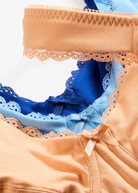 BH med bygel och ekologisk bomull (3-pack), bonprix