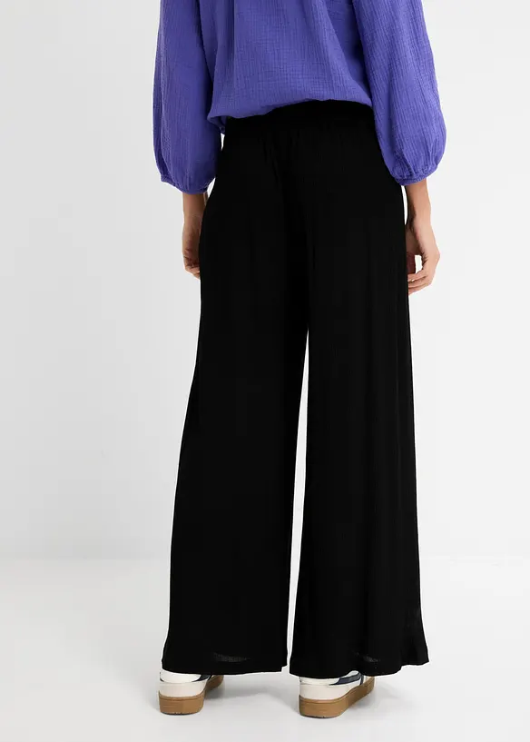 Byxa i mjuk viskos, bonprix