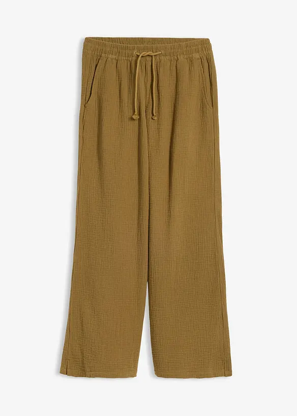 Palazzobyxa i luftig muslin, bonprix