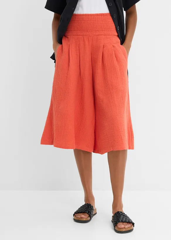 Capribyxa i mjuk muslin, bonprix